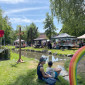 Gesamtblick auf das Tauffestareal an der Geyerburg